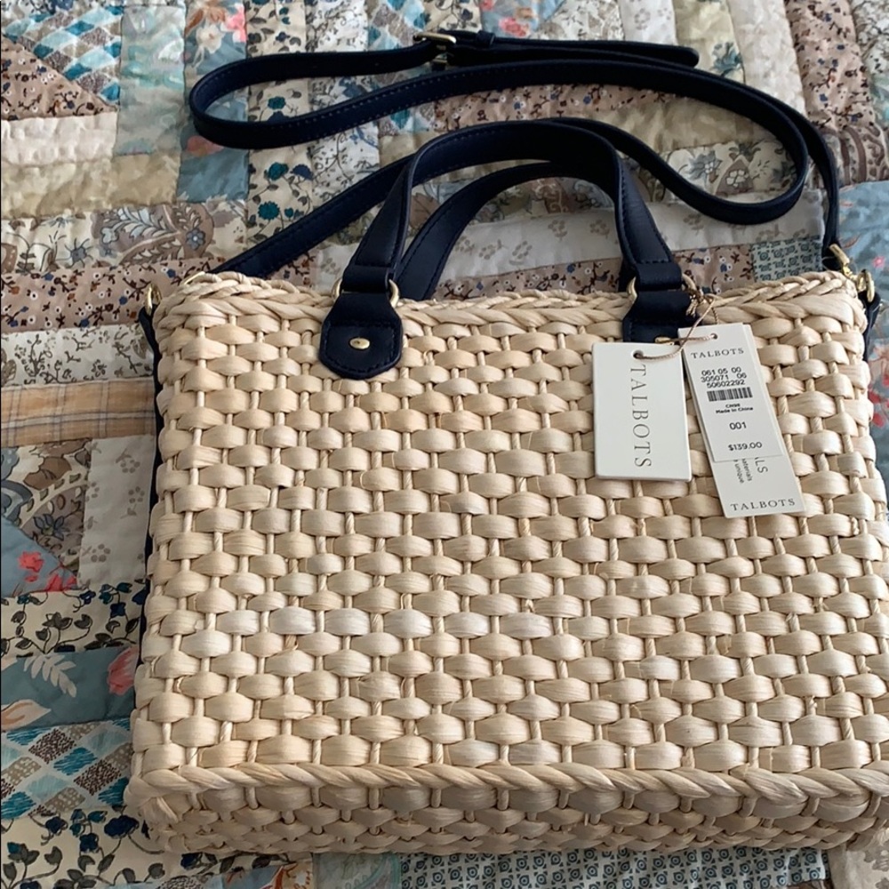 Talbots Cornhusk Crossbody purse